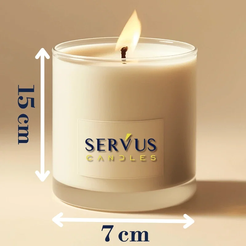 Fitil Cerat din Bumbac cu Suport 15 cm | Ø Ardere ~7 cm - Seria Profesională SHW [3]