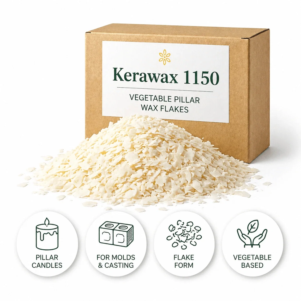 Materii Prime – Lumânări & Săpun - Kerawax 1150 – Aditiv fulgi | se folosește în blend