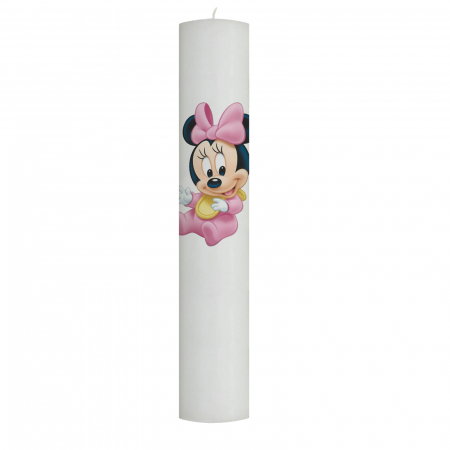 Lumanare Botez Baby Minnie cu babetica galbena [4]