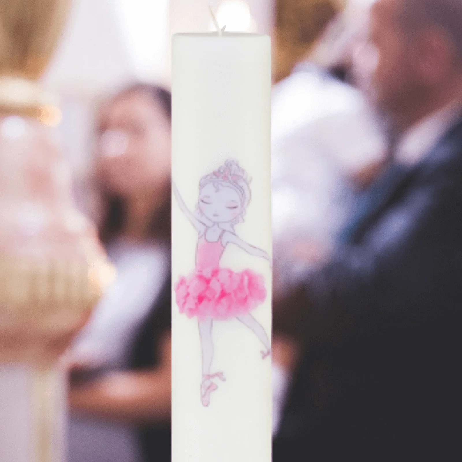 Lumânări Botez simple - Lumanare Botez Balerina