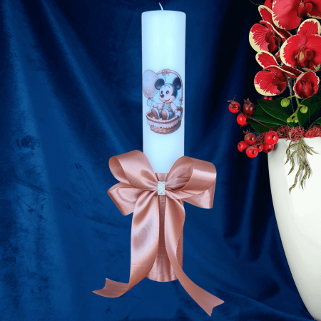 Lumanare botez decorata Mickey cu balon [1]