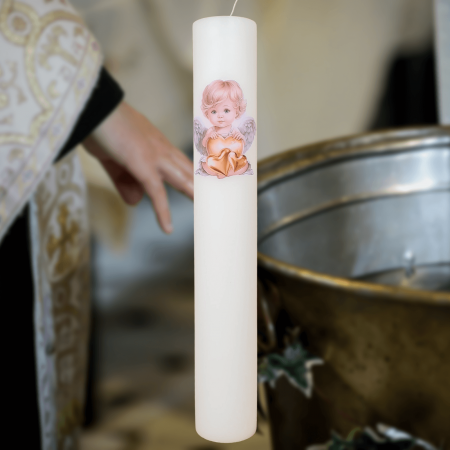 Lumânări Botez simple - Lumanare Botez Ingeras Pazitor