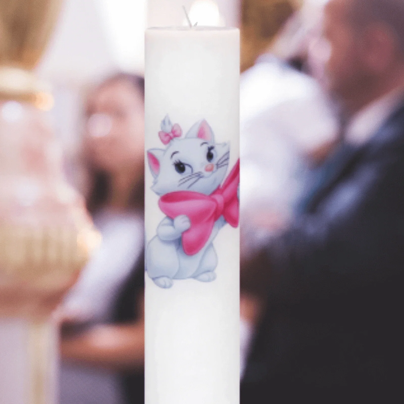 Lumânări Botez simple - Lumanare Botez Pisica Marie