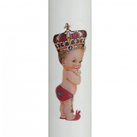 Lumanare Botez Print cu rosu [3]