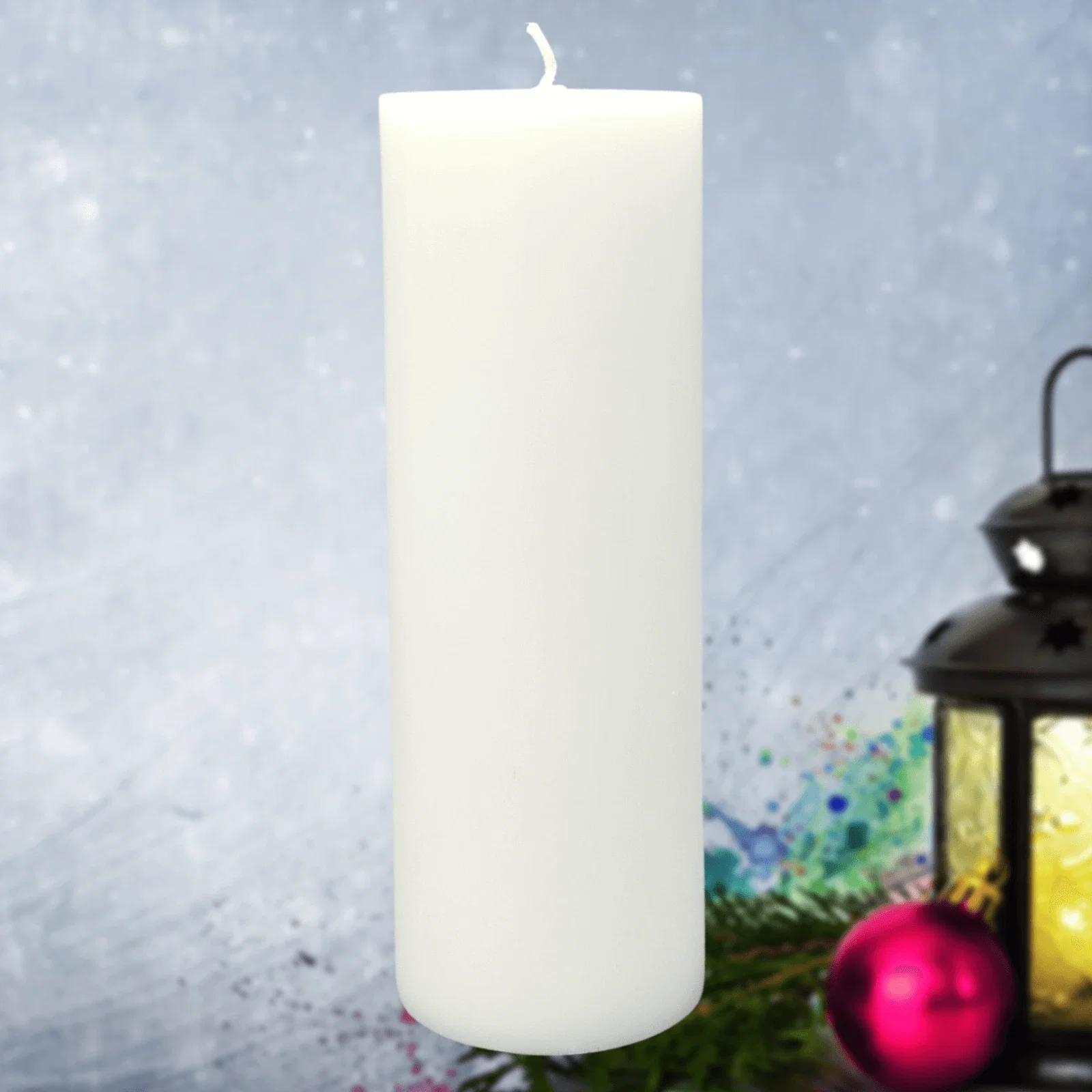 Lumânări Decorative - Lumânare Albă Decor