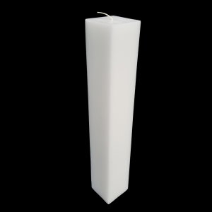 Lumanare Botez Patrata Alba H40cm L5.5cm [3]