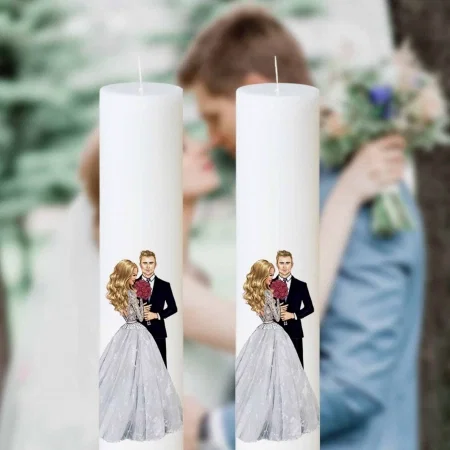 Articole Nuntă - Set 2 Lumanari Nunta Miri Blonzi