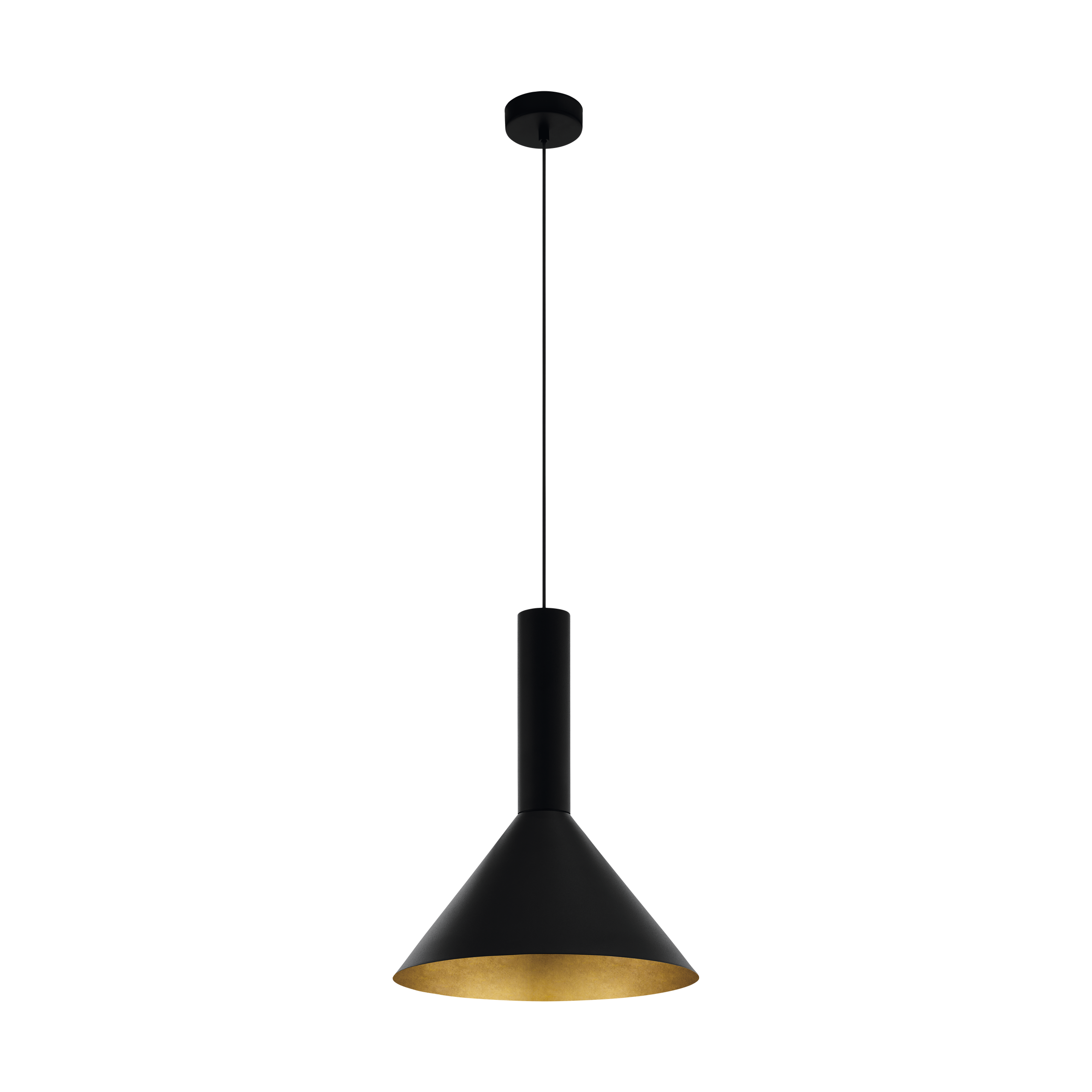 BLACK FRIDAY - Pendul EGLO Canalello E27 1x40W  lm Metal Black/Gold IP20