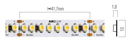 Bandă flexibilă LED SMD Arelux Xribo IP20 30000 mm 192 LED/m 2328 lm/m 18 W/m 4000K CRI80 24V DC IP20 [2]