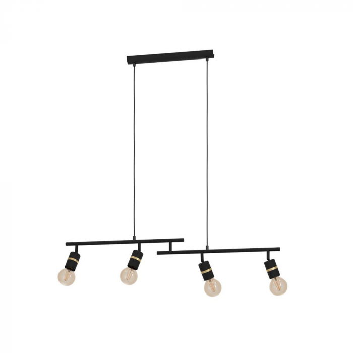Lustra EGLO LURONE 900177, E27 4X10W, Negru, Alama [1]