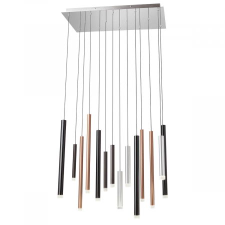 BF LUSTRE - 01-2057 Suspensie REDO MADISON LED 56W 3808lm 3000K IP20 Aluminiu Silver/chrome/copper/brown/black CRI80