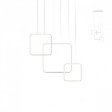 BLACK FRIDAY - 01-2097 Suspensie REDO THAI LED 54W 4292lm 3000K IP20 Aluminiu Sand White CRI80 DIMABIL