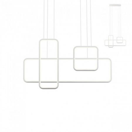 BLACK FRIDAY - 01-2099 Suspensie REDO THAI LED 80W 5594lm 3000K IP20 Aluminiu Sand White CRI80 DIMABIL