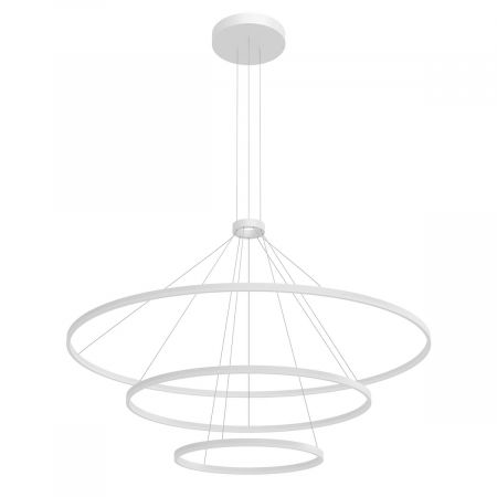 BLACK FRIDAY - 01-2245 Suspensie REDO ORBIT LED 200W 12968lm 3000K IP20 Aluminiu Sand White CRI 80 Dimabil TRIAC