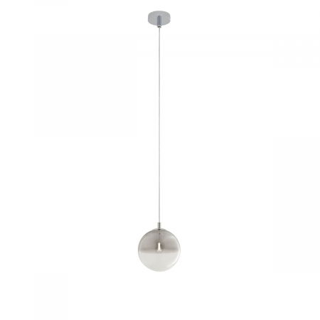 BLACK FRIDAY - 01-2265 Suspensie REDO BERRY G9 1x28W  IP20 Metal/Sticla Chrome / graduately smoke glass