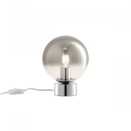 BF VEIOZE - 01-2281 Veioza REDO BERRY E27 1x42W  IP20 Metal/Sticla Chrome / graduately smoke glass