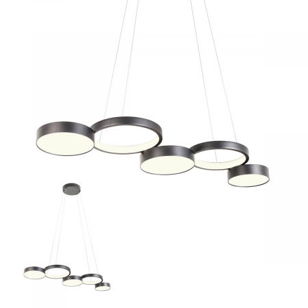 ILUMINAT INTERIOR - 01-2544  Suspensie  REDO CRONOS, SAND BLACK, LED, 65W, 9626 lm,3000K, 3 STEP DIMMING, IP20