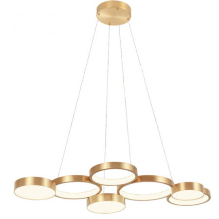 ILUMINAT INTERIOR - 01-2546 Suspensie REDO CRONOS LED 65W 4137lm 3000K IP20 Aluminiu Brass CRI 90 Dimable 3 step