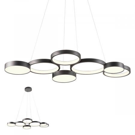 ILUMINAT INTERIOR - 01-2547  Suspensie  REDO CRONOS, SAND BLACK, LED, 65W, 9393 lm,3000K, 3 STEP DIMMING, IP20