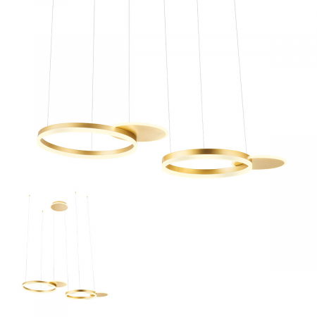 BLACK FRIDAY - 01-2606  Suspensie  REDO SIGUA, MAT GOLD, LED, 99W, 10400 lm,3000K, 3 STEP DIMMING, IP20