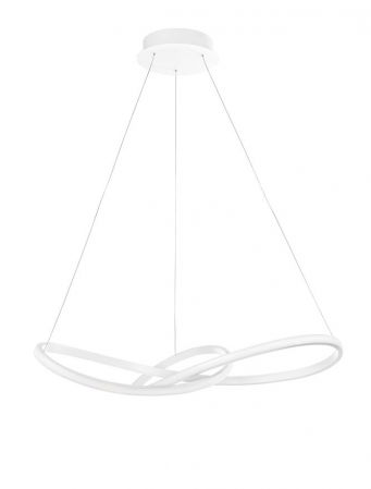 ILUMINAT INTERIOR - 1701101001 Lustra Nova Luce FUSION LED 53W 4081lm 3000K Aluminium & Acrylic White Nedimabil IP20