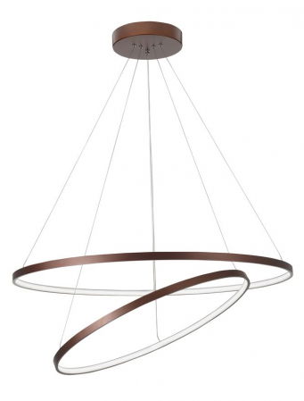 Moderne - 6265003 Suspensie Nova Luce FERROL LED 85W 4500lm 3000K IP20 Aluminiu/Acril Coffee Brown NOVALUCE
