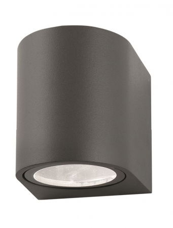 ILUMINAT INTERIOR - 710021 Aplica Nova Luce NERO GU10 1x35W lm  IP54 Aluminium Glass Diffuser Dark Gray Light Down