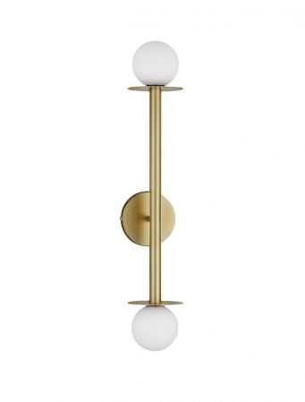 Moderne - 9043319 Aplica Nova Luce PIELO G9 2x5W   Metal & Opal Glass Brass Gold  IP20