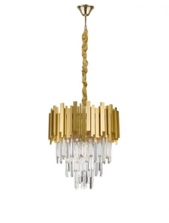ILUMINAT INTERIOR - 9181100 Candelabru Nova Luce GRANE E14 4x5W lm  IP20 Metal Crystal Gold