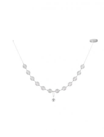 ILUMINAT INTERIOR - 9186911 Lustra Nova Luce BRILLANTE LED 49W 3256lm 3200K Aluminium & Acrylic Chrome Dimabil Triac IP20