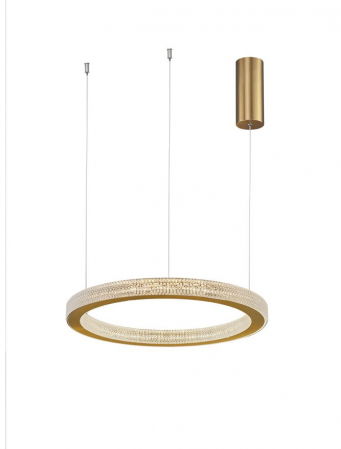 ILUMINAT INTERIOR - 9285410 Suspensie Nova Luce FIORE LED 40W 2139lm 3000K IP20 Aluminiu/Acril  Antique Gold Brass NOVALUCE