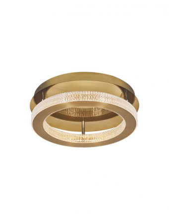 ILUMINAT INTERIOR - 9285420 Plafoniera Nova Luce FIORE LED 40W 2139lm 3000K IP20 Aluminiu/Acril  Antique Gold Brass