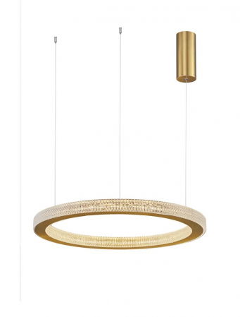 ILUMINAT INTERIOR - 9285610 Suspensie Nova Luce FIORE LED 60W 3530lm 3000K IP20 Aluminiu/Acril  Antique Gold Brass NOVALUCE