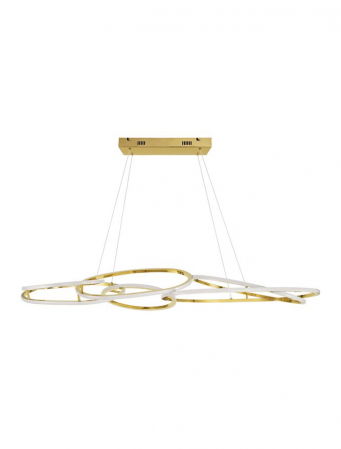 ILUMINAT INTERIOR - 9289083 Lustra Nova Luce NUDOS LED 158W 11060lm 3000K  Aluminium & Acrylic Gold Dimabil Triac IP20