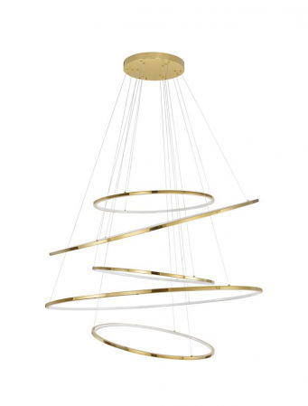 ILUMINAT INTERIOR - 9289084 Candelabru Nova Luce NUDOS LED 281W 19670lm 3000K Aluminium & Acrylic Gold Dimabil Triac IP20
