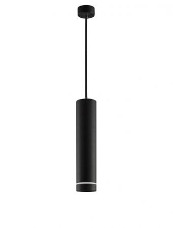 ILUMINAT INTERIOR - 9387003 Pendul Nova Luce ESCA GU10 1x10W   Aluminium & Acrylic Sandy Black  IP20