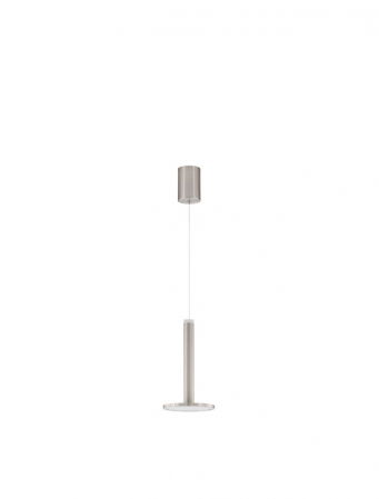 ILUMINAT INTERIOR - 9695227 Pendul Nova Luce PALENCIA LED 10W 517lm 3000K Metal Satin Nickel Nedimabil IP20