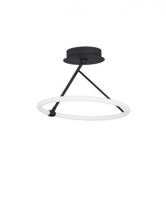 ILUMINAT INTERIOR - 9892162 Plafoniera Nova Luce JANUS LED 21W 1900lm 3000K IP20 Aluminiu/Acril Sandy Black