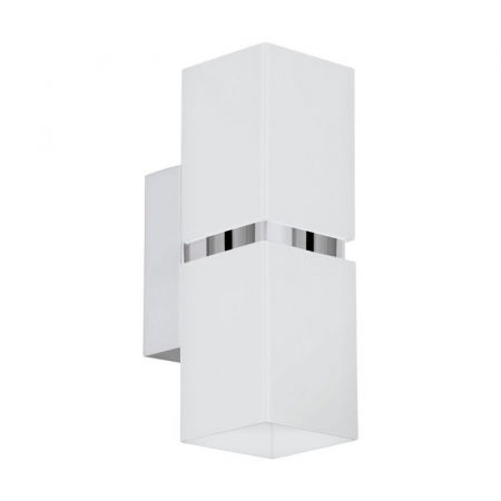 BLACK FRIDAY 2024 - Aplica EGLO PASSA 95377, GU10 2X3.3W, Otel, Alb, Crom