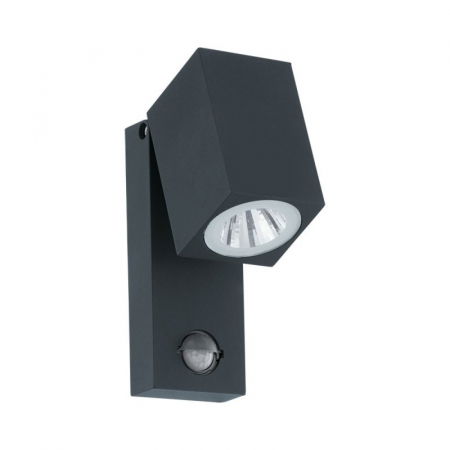 EGLO EXTERIOR - Aplica exterior cu senzor EGLO SAKEDA 96287, LED 5W 650lm 3000k, Aluminiu/Antracit