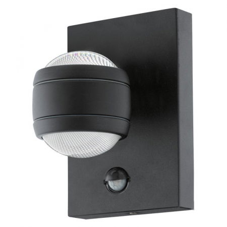 EGLO EXTERIOR - Aplica exterior cu senzor EGLO SESIMBA 96021, LED 2x3,7W 560lm 3000k, Otel/Negru