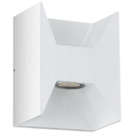 EGLO EXTERIOR - Aplica exterior EGLO MORINO 93318, LED 2x2,5W 360lm 3000k, Aluminiu turnat/Alb