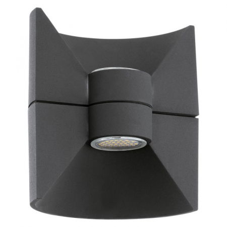 EGLO EXTERIOR - Aplica exterior EGLO REDONDO 93368, LED 2x2,5W 360lm 3000k, Aluminiu turnat/Antracit