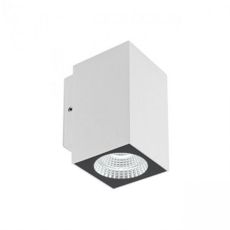 BLACK FRIDAY 2024 - Aplica exterior Redo QUAD 90084 LED 3W h103 Ø58.5 280lm 3000K IP65 Nedimabil Alb