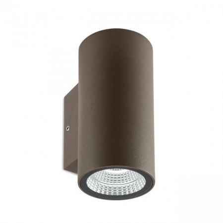 BLACK FRIDAY 2024 - Aplica exterior Redo RAM 90080 LED 2x3W h128 Ø58.5 540lm 3000K IP65 Nedimabil Maro Inchis