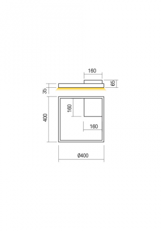 Aplica/Plafoniera REDO FEBE 01-2854 LED MAT GOLD 30W 2040 lm 4000K 20 [1]