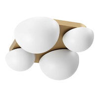 ILUMINAT - Aplica REDO Lumien 01-4332 LED 26W 1226lm 2700K/3000K Matt Gold IP20