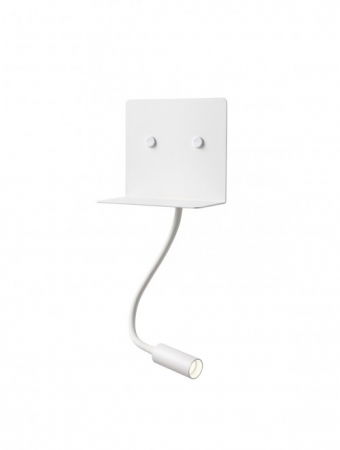 Moderne - Aplică Smarter Moka  01-3210 LED 9W 320 lm + 142 lm 3000K Metal Alb mat IP20