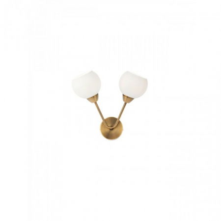 Moderne - Aplica Smarter Pluri, bronz antic, sticla, 2XE27, 02-974