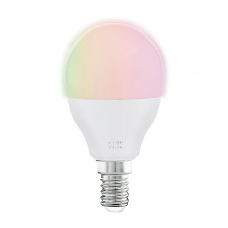 DOMENII ILUMINAT - Bec LED EGLO 12252, E14 5W, 470lm, 2700-6500K, Ø45mm, Plastic, Opal